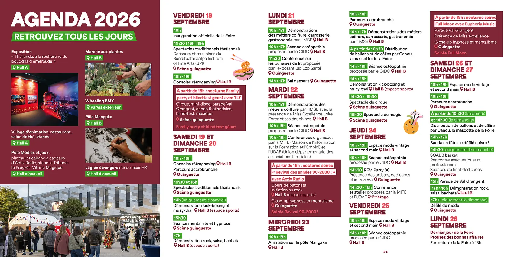 Programme journalier 